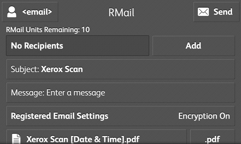 Capture d'écran App RMail Capture d'écran App RMail